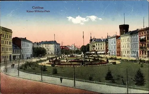 Ak Cottbus in der Niederlausitz, Kaiser Wilhelm Platz