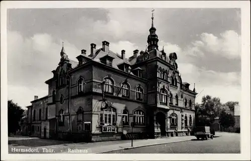 Ak Hermsdorf in Thüringen, Rathaus