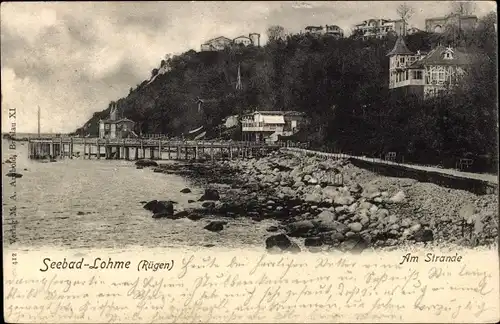 Ak Lohme auf Rügen, Am Strande