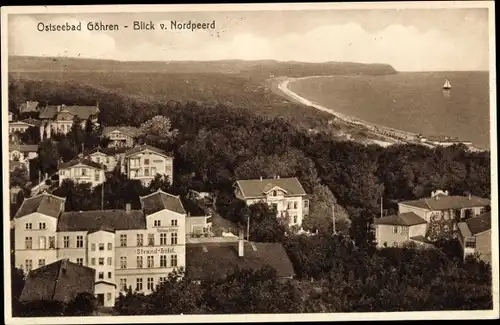 Ak Göhren auf Rügen, Teilansicht, Blick vom Nordpeerd