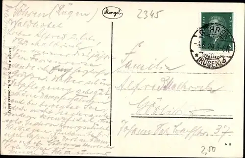 Ak Göhren auf Rügen, Teilansicht, Blick vom Nordpeerd