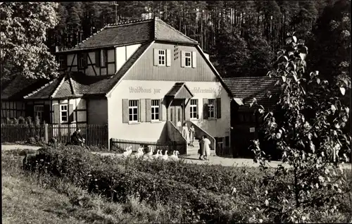 Ak Eisenberg in Thüringen, Mühltal, HO Waldhaus Meuschkensmühle