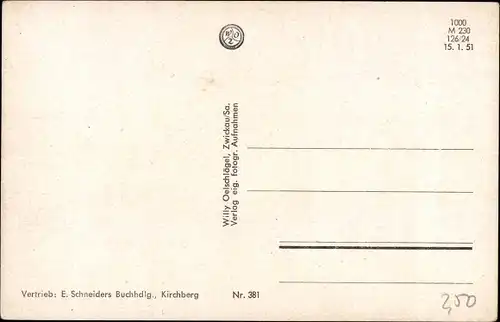 Ak Kirchberg in Sachsen, Teilansicht