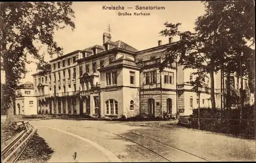 Ak Kreischa, Sanatorium, Großes Kurhaus