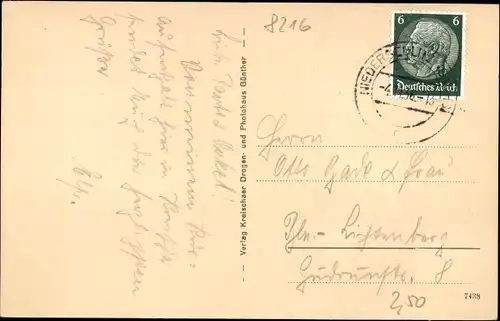 Ak Kreischa, Sanatorium, Großes Kurhaus