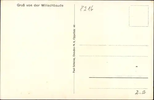 Ak Kreischa bei Dresden, Wilischbaude