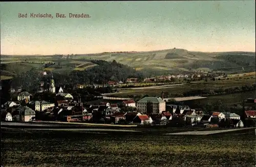 Ak Bad Kreischa Sachsen, Totalansicht, Panorama