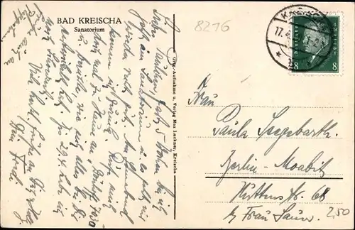 Ak Bad Kreischa, Sanatorium