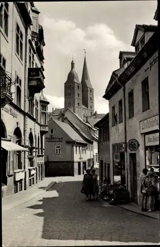 Ak Altenburg in Thüringen, Blick zu den Roten Spitzen, Straßenpartie