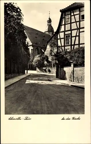 Ak Schmölln in Thüringen, An der Kirche