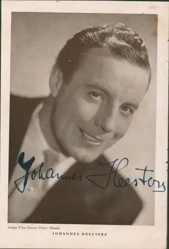 Ak Schauspieler Johannes Heesters, Portrait, Autogramm