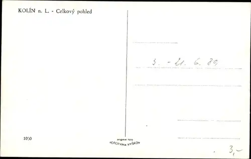 Ak Kolín Köln an der Elbe Mittelböhmen, Celkový pohled