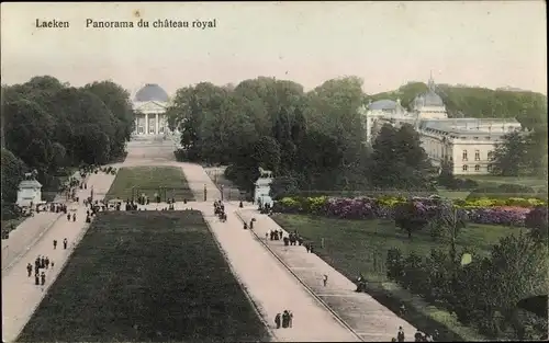 Ak Laeken Bruxelles Brüssel, Panoram du Château royal