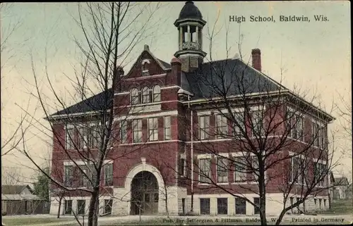 Ak Baldwin Wisconsin USA, High School, Frontal