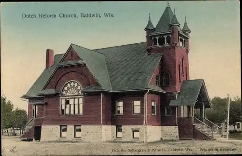 Ak Baldwin Wisconsin USA, Dutch Reform Church