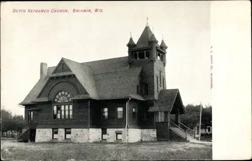 Ak Baldwin Wisconsin USA, Dutch Reformed Church