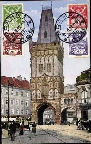 Ak Praha Prag Tschechien, Pulverturm