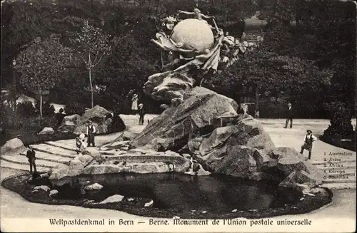 Ak Kanton Bern, Weltpostdenkmal