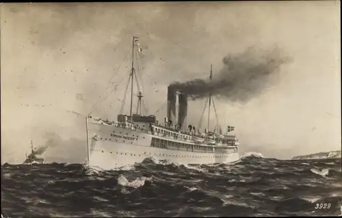 Ak Dampfer Konung Gustaf V, Statens Järnvägar