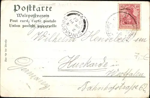 Künstler Litho Dampfer Prinzess Alice, Norddeutscher Lloyd