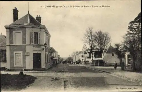 Ak Gambais Yvelines, Le Bureau de Poste, Route de Houdan