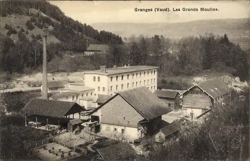 Ak Granges près Marnand Kanton Waadt, Les Grands Moulins
