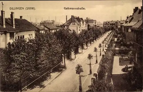 Ak Dillingen im Saarland, Gathmannstraße