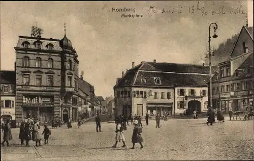 Ak Homburg in der Pfalz Saarland, Marktplatz