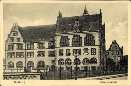 Ak Duisburg im Ruhrgebiet, Mercatorschule