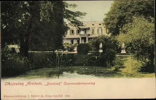 Ak Arnhem Gelderland Niederlande, Bronbeek Commandantswoning
