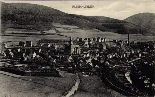 Ak Altenhundem Lennestadt im Sauerland, Totalansicht