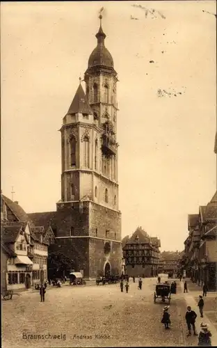 Ak Braunschweig in Niedersachsen, Andreas Kirche