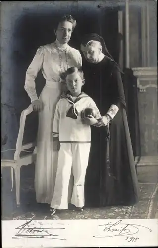 Ak Luise Großherzogin von Baden, Viktoria von Baden, 1915, Badischer Landesverband vom Roten Kreuz