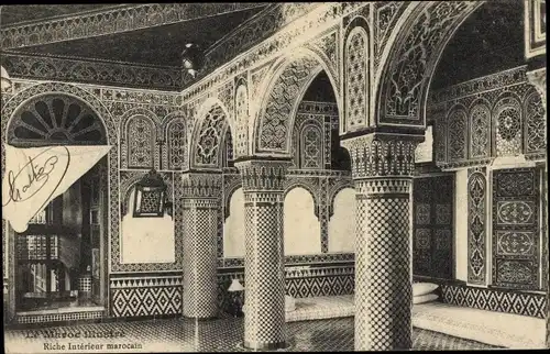 Ak Marokko, Riche Interieur marocain