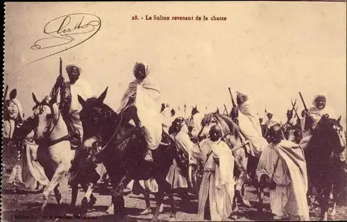 Ak Marokko, Le Sultan revenant de la chasse