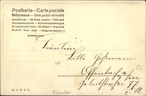 Ak Mädchen ist mit Hocker umgefallen, Waschbottich