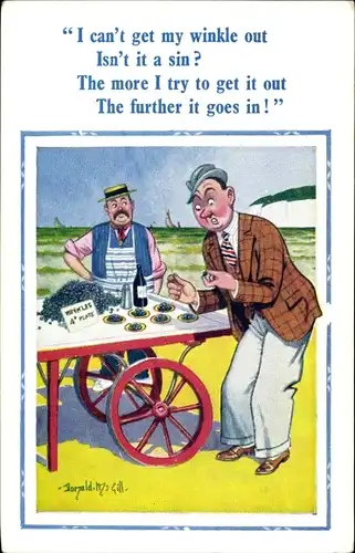 Künstler Ak McGill, Donald, I can't get my winkle out, the more I try, the further it goes in