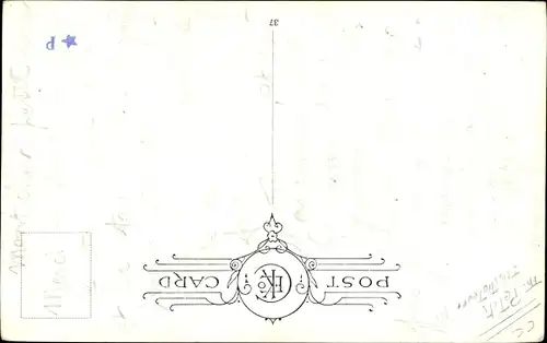 Künstler Ak King, Bob, Jealousy is the first sign of true love, Junge mit rauchendem Revolver