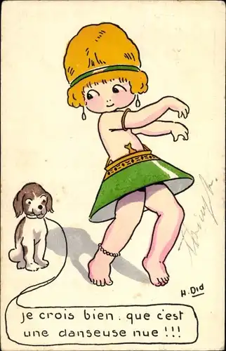 Künstler Ak JE crois bien, que c'est une danseuse