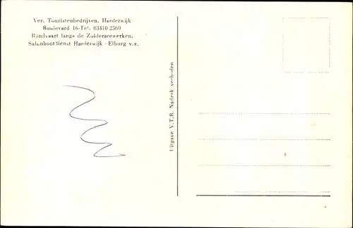 Ak Harderwijk Gelderland, Zuiderzeewerken