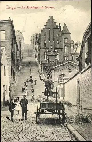 Ak Liège Lüttich Wallonien, La Montagne de Bueren