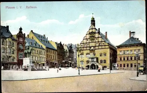 Ak Plauen im Vogtland, Rathaus