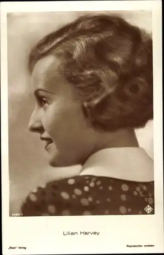Ak Schauspielerin Lilian Harvey, Portrait