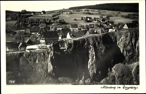 Ak Altenberg im Osterzgebirge, Teilansicht, Binge