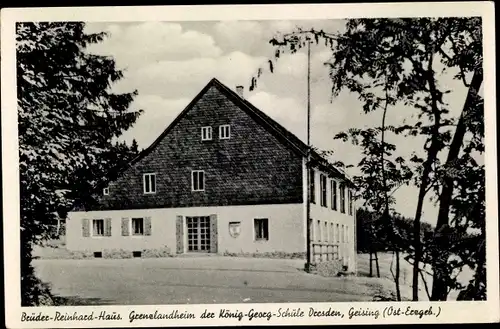 Ak Geising Altenberg Erzgebirge, Brüder Reinhard Haus, Grenzlandheim König Georg Schule Dresden
