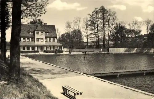 Ak Wilkau Haßlau in Sachsen, Sommerbad, Schwimmbassins