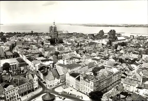 Ak Stralsund in Vorpommern, Stadtpanorama