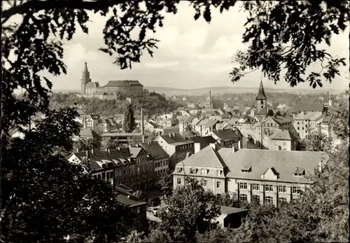Ak Weida in Thüringen, Blick vom Krippenberg