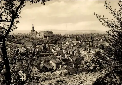 Ak Weida in Thüringen, Blick vom Krippenberg