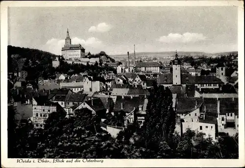 Ak Weida in Thüringen, Blick auf die Osterburg